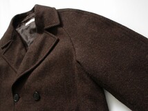 【 BRACTMENT ブラクトメント 】ハリスツイード アルスター コート 40/ワイドサイズ 32251392477 定価\46,200 英国 HARRIS TWEED ダブル 茶_画像3