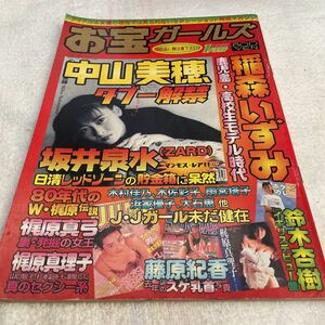 お宝ガールズ 1998年1月号 中山美穂 坂井泉水 藤原紀香 稲森いずみ 他