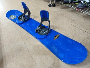 4☆1476 希少！簡単脱着【BURTON/バートン】ステップインバインディング・【SIMS】スノボ板 140cmセット《店頭引渡し可！札幌発》