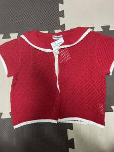  Moujonjon race cardigan red 120