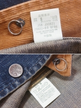 J111　即決　Levi's リーバイス　ユーズド加工　コーデュロイ切り返し デニム カバーオール　ジャケット　70822　M _画像6