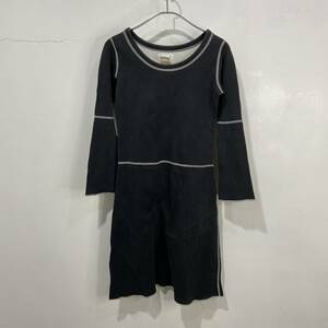  postage free shipping *agns b.* Agnes B * tunic One-piece * tops techi* black *S*B23