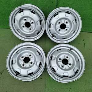 ★NISSAN純正 TOPY 40300 01F00★14×5JJ OFF：+40 PCD：114.3-4H ハブ径:66mm 傷、汚れ、錆びあり 状態良い方 4本 MADE IN JAPAN