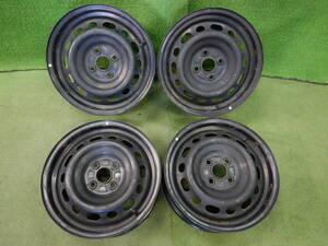 ★MAZDA純正 9965 38 5550 K6047★J15×6J OFF：+40 PCD：100-4H ハブ径:54mm 錆び、傷、汚れ、塗装剥がれあり 2本 