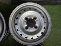 ★SUZUKI純正 12 10/35UJ15★12×3.50B OFF：+45 PCD：100-4H ハブ径:54mm 錆び、傷、汚れ、塗装剥がれあり 4本 _画像3