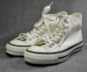  new goods * made in Japan Nigel Cabournnai gel *ke-bon sneakers "ARMY TRAINERS HIGH TOP" 80360062010 white 6.5