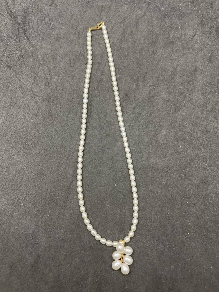 NIEEN Jewelry Luna 真珠 ネックレス 指輪 2点セット アクセサリー