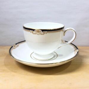 □WEDGWOOD ウェッジウッド カップ&ソーサー R4680 1客 食器 ウエッジウッド キャベンディッシュ CAVENDISH 金縁 ゴールド □23022606