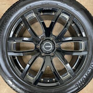 美品！RAYS デイトナ 20インチ 8.5J +22 PCD139.7 6H ブリヂストン 265/50R20 ランクル 150 プラド ハイラックス FJクルーザー 4本セットの画像2