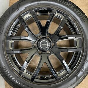 美品！RAYS デイトナ 20インチ 8.5J +22 PCD139.7 6H ブリヂストン 265/50R20 ランクル 150 プラド ハイラックス FJクルーザー 4本セットの画像3