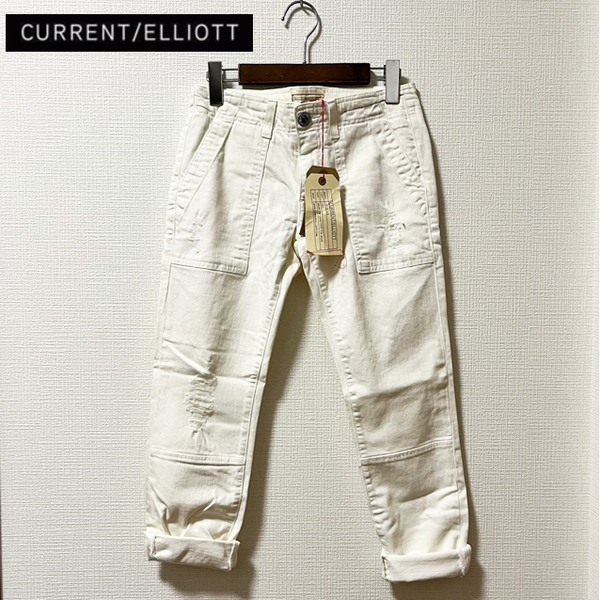 ★新品CURRENT/ELLIOTTカレントエリオット★アーミーパンツ デニム ジーンズ