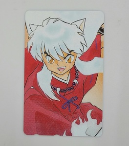  unused telephone card Inu Yasha weekly Shonen Sunday telephone card 50 frequency 