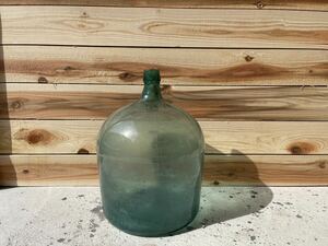 デミジョンボトル　大きなガラス瓶　保存容器　古道具　昭和レトロ