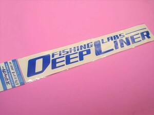 ディープ ライナー Deep Liner フィッシング ラボ 青 転写 ステッカー 31×5cm