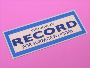 レコード ジャニュオエン GENUINE RECORD サーフェス プラッガー ステッカー 11×4cm シール