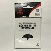 レッドフォックススタジオ 1/48 ビュッカー Bu 181 ベストマン forスペシャルホビー アクリルインパネ 計器盤 RFSQS-48004　　PM04_画像1