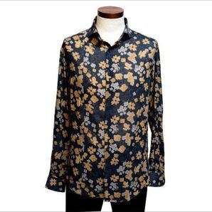 ■Lost in Albion プリントシャツ イタリアブランド イタリア製 XLサイズ 長袖 春夏物 花柄