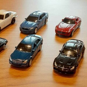 ミニカー レトロ 7台 セット まとめて 日産 フェアレディZ/ランボルギーニ カウンタック/BMW/メルセデス・ベンツ 他の画像1