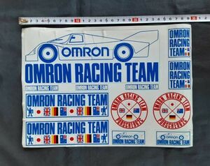 懐かしい OMRON RACING TEAM シール ステッカー オムロン レーシングチーム レトロ