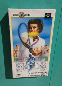 スーパーファミコン ゲーム ソフト インターナショナル テニスツアー マイクロワールド INTER NATIONAL TENNIS TOUR ファミコン 箱付き