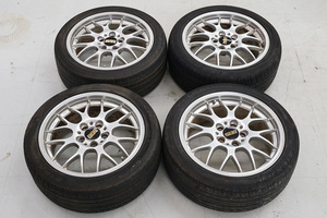 BBS RG-R RG717 17×7.5J 5H PCD108 ET38 ファルケン ZIEX ZE912 215/45ZR17 2011年製 中古4本セット ボルボ S70 V70 XC70 等 [CW07-2302]