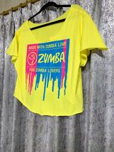 ZUMBA 正規品 ズンバ シャツ Tシャツ トップス タンクトップ ダンス リメイク dance エアロ ジム フィットネス 蛍光 sexy 発表会 スタジオ_画像3