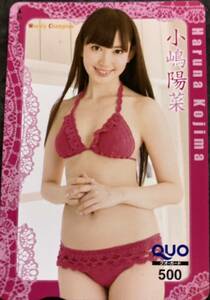 【２枚セット・台紙付き】小嶋陽菜　QUOカード　B