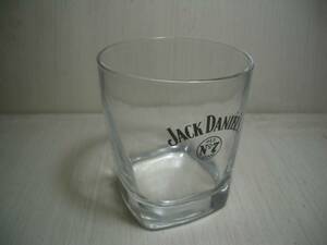 【食器】ジャックダニエルのロゴの少々小振りなグラス●底面スクエア型●JACK DANIEL'S No7●蔵出し品