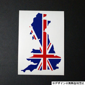 2色ユニオンジャック ステッカー(中)イギリス国旗UKGBミラジーノ