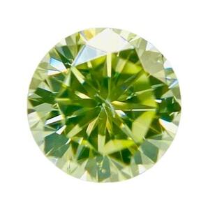 FANCY YELLOW GREEN 0.179ct RD/RT1901/CGL