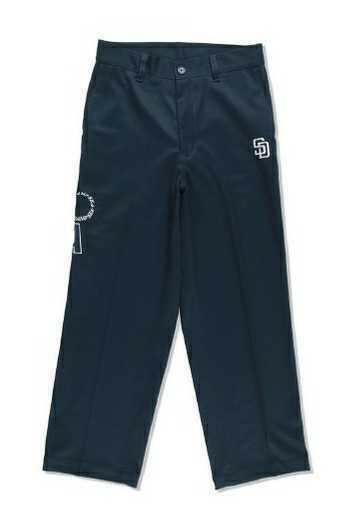 【新品未使用】WIND AND SEA x MLB Slacksパンツ　NAVY