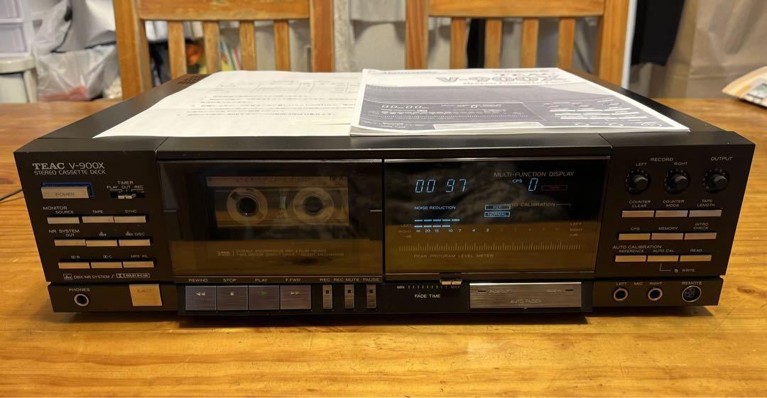高級ブランド 値下げ!!TEAC 3ヘッドカセットデッキ V-900X(ジャンク