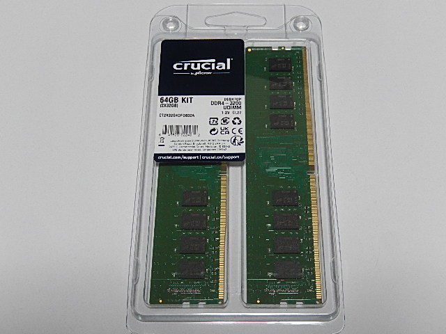 新品未開封 DDR4-3600MHz 32GBx2枚 (合計64GB) | verdadcre.com