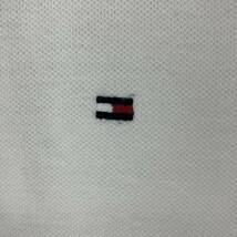 TOMMY HILFIGER トミーヒルフィガ ポロシャツ メンズ 半袖 Mサイズ ホワイト ワンポイント刺繍 シンプル スポーツ ゴルフgolf 古着 ウェア_画像5