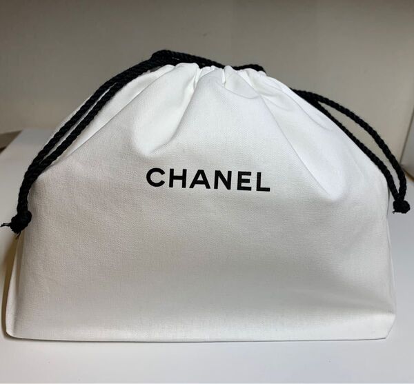 シャネル CHANEL 保存袋 巾着 ノベルティ マチ広め