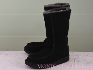 MK009◆UGG オーストラリア キッズブーツ 黒 ブラック 22cm