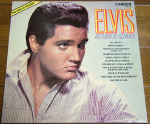 Elvis Presley - Return To Sender - LP / Hard Headed Woman,Once Enough,Do The Clam,Slowly But Surely,Girls Girls,イギリス盤,Camden