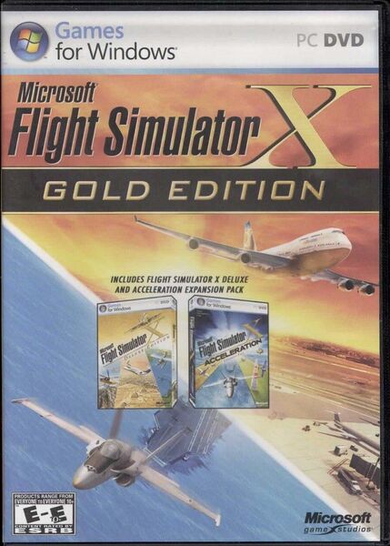 中古 Flight Simulator X Gold Edition US版 ワンオーナー品