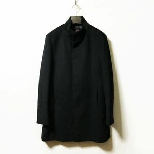 #TAKEOKIKUCHI｜タケオキクチ カシミア混シングルスタンドカラーコート ブラックカラー size3(M程度)