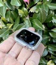 41ミリアップルウォッチ7 ケースカバー　キラキラクリア　41mm applewatch ケース　クリア シリーズ7_画像4