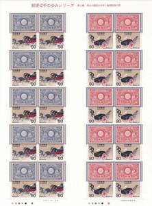 #*[ progress of postal stamp series no. 3 compilation Meiji large . commemorative stamp . mail handling. map ] 80 jpy ×20 sheets 1 seat *#