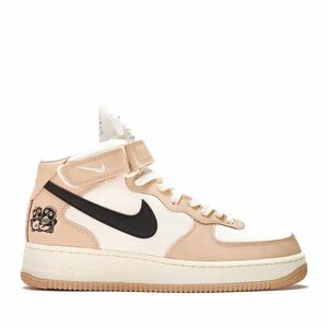 NIKE AIR FORCE 1 MID '07 LX SHIMMER/BLACK-PALE IVORY-COCONUT MILK ナイキ エアフォース1ミッド 居酒屋 27.5cm US9.5 定価15400円 