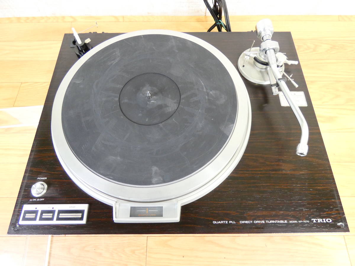 2セット以上購入で、おまけ1本 【動作良好】TRIO レコードプレーヤー