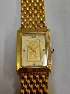 インゴット INGOT レディース 腕時計 SWISS BANK 1g gold bar 999.9 SK-141-R インゴット付き SS×K24 純金 FINE GOLD レディース腕時計 