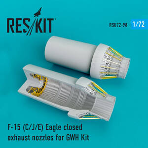 ◆◇RESKIT【RSU72-0098】1/72 F-15C/J/Eイーグル 排気ノズル(閉状態・後期型)(GWH用)◇◆　