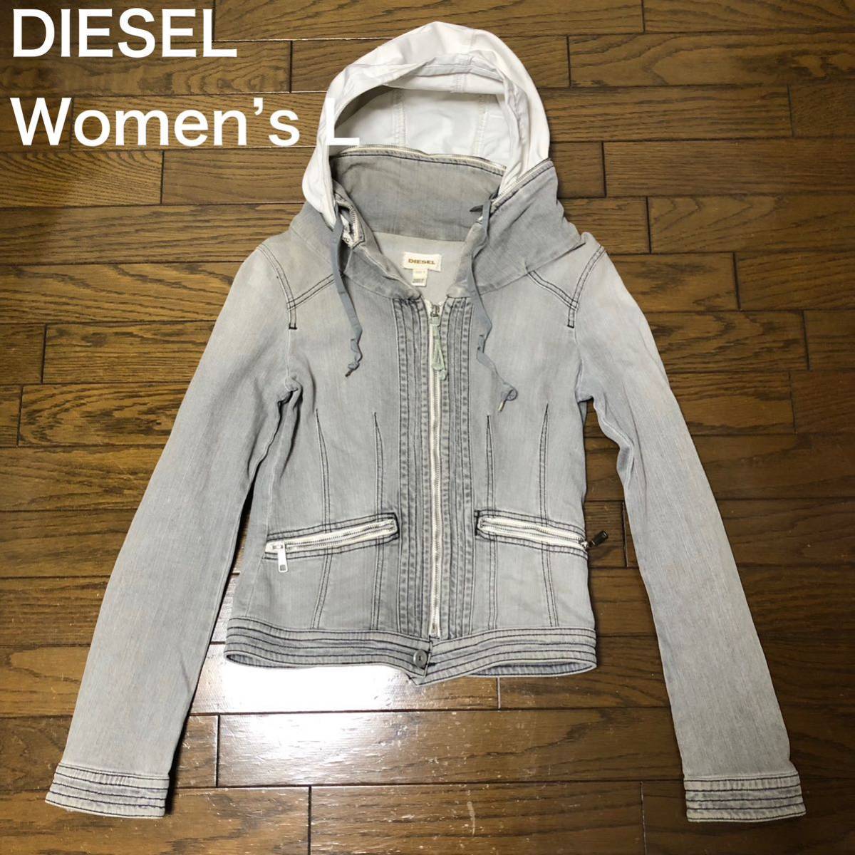 diesel デニムコンビパーカー-