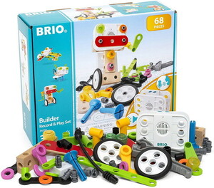 ビルダー レコード&プレイセット 34592 おもちゃ 知育玩具 木製玩具 ブロック遊び BRIO ブリオ 誕生日 クリスマス ラッピング無料 熨斗無料