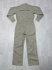 [ free shipping!] condition *[ old model!]{ ultra rare! valuable!}[ Bridgestone *BRIDGESTONE ] work clothes! mechanism nik coverall * all-in-one *L