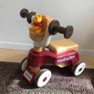 [ Hyogo Kobe three rice field * used beautiful goods ] Winnie The Pooh handcart toy for riding 2way sound comes out 