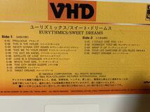 美品 国内盤 VHD★ユーリズミックス　EURHYTHMICS / Sweet Dreams VHM68062 JPN VG_画像2